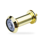 220° wide-angle door viewer peephole in gold on a white background